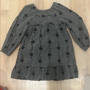 Zara Gray and Black Kids Dress